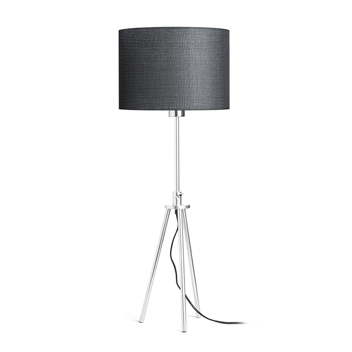 GARDETTE Tischleuchte schwarz Aluminium 230V LED E27 15W