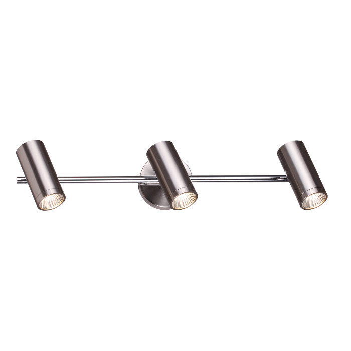 BOGARD III Wandleuchte Mattnickel 230V LED 3x5W 40° 3000K