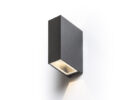 UKKO Wandleuchte schwarz  230V LED 2x3W 55° IP54  3000K