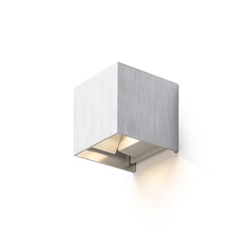 TITO SQ Wandleuchte  gebürstetes Aluminium 230V LED 6W IP54  3000K