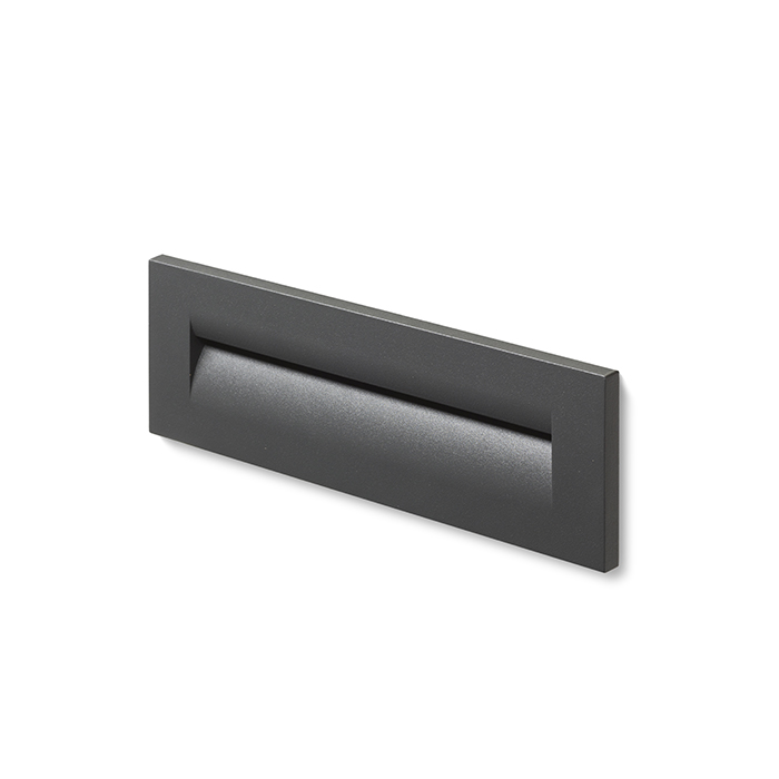 RASQ Wandeinbauleuchte anthrazitgrau 230V LED 8.5W IP65 3000K