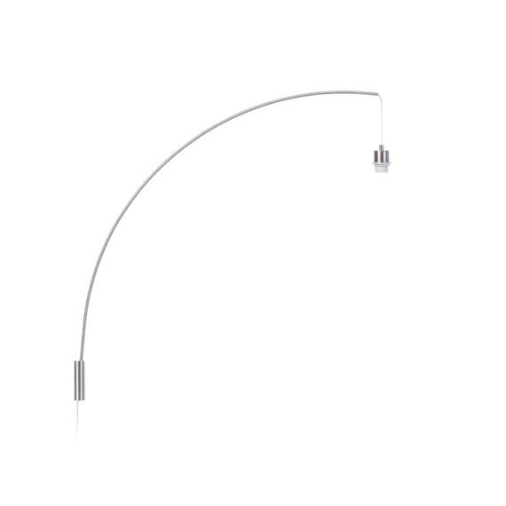 BEND Bogenförmige Wandbasis  Mattnickel 230V LED E27 15W