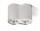 MILANO II Deckenleuchte  gebürstetes Aluminium 230V GU10 2x35W