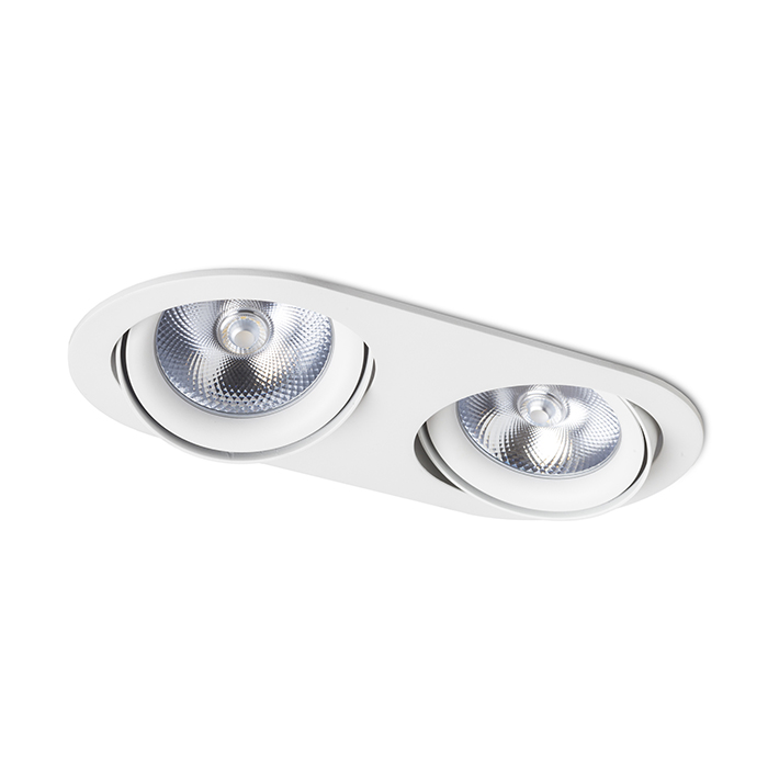 ZIZI II Einbauleuchte weiß 230V LED G53 15W