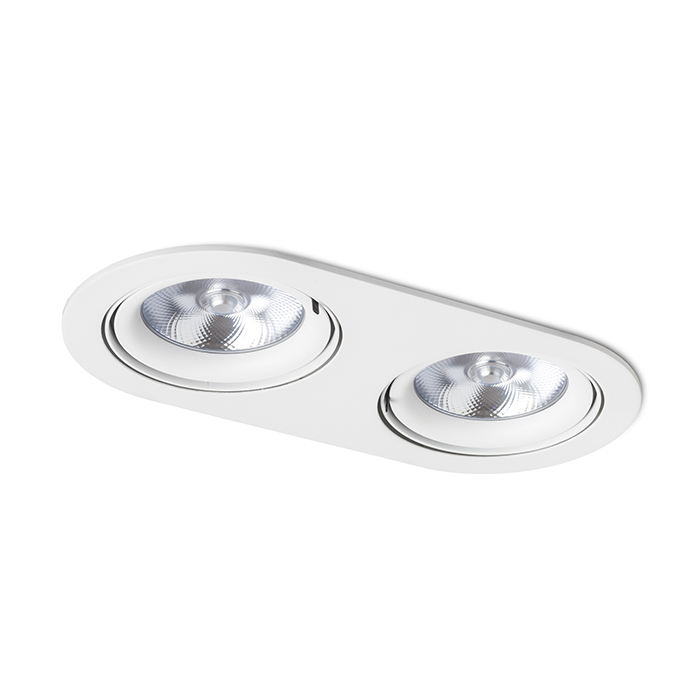 ZIZI II Einbauleuchte weiß 230V LED G53 15W