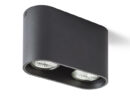 MANTOVA II Deckenleuchte matt schwarz  230V LED GU10 2x7W