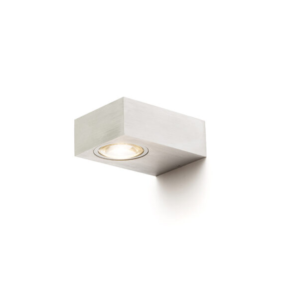 KORSO I Wandleuchte gebürstetes Aluminium 230V LED 5W 120° IP54 3000K