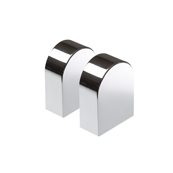 TAMPA Endkappen 2 Stk Chrom