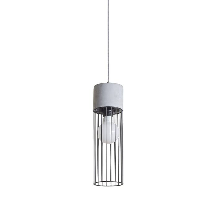 BURTON Pendelleuchte Beton 230V LED E27 11W