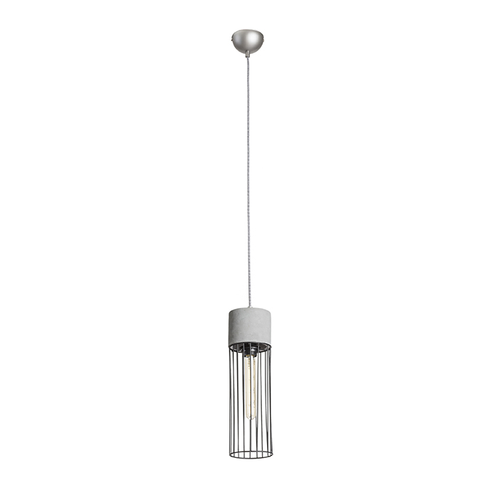BURTON Pendelleuchte Beton 230V LED E27 11W