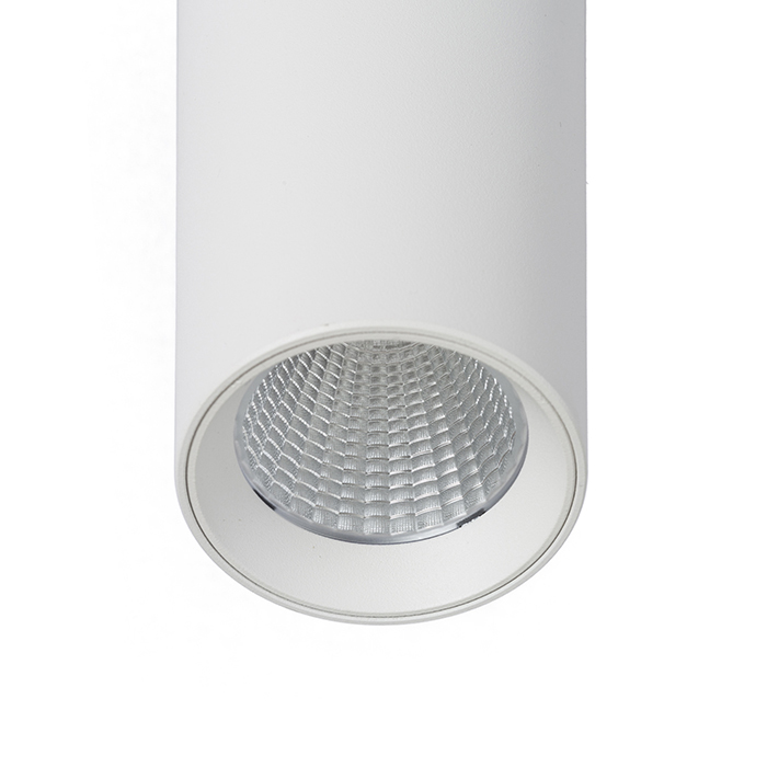 MAVRO Pendelleuchte weiß 230V LED 12W 38° 3000K