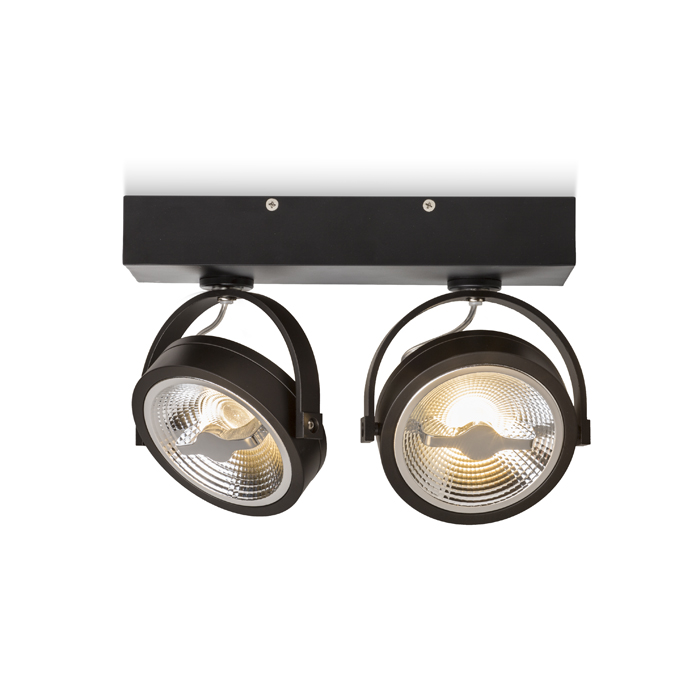 KELLY LED II DIMM Wandleuchte schwarz 230V LED 2x12W 24° 3000K
