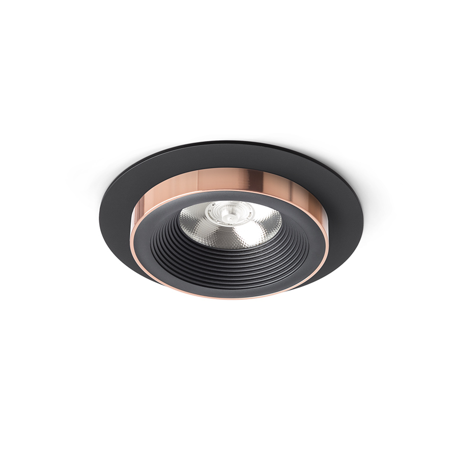 SHARM R I Einbauleuchte schwarz/schwarz Kupfer 230V LED 10W 24° 3000K