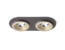 SHARM R II Einbauleuchte perlgold/braun  230V LED 2x10W 24°  3000K