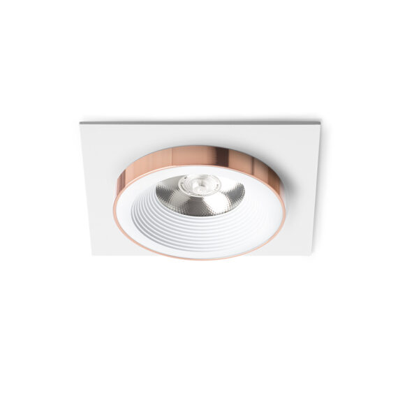 SHARM SQ I Einbauleuchte weiß Kupfer 230V LED 10W 24°  3000K
