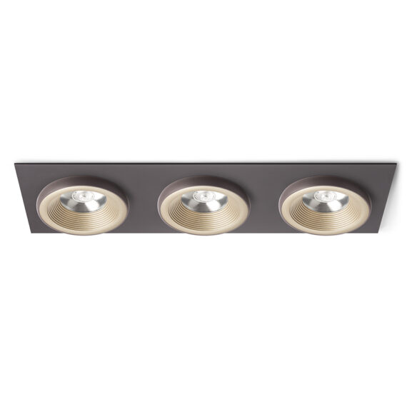 SHARM SQ III Einbauleuchte perlgold/braun  230V LED 3x10W 24°  3000K
