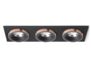 SHARM SQ III Einbauleuchte schwarz/schwarz Kupfer 230V LED 3x10W 24°  3000K