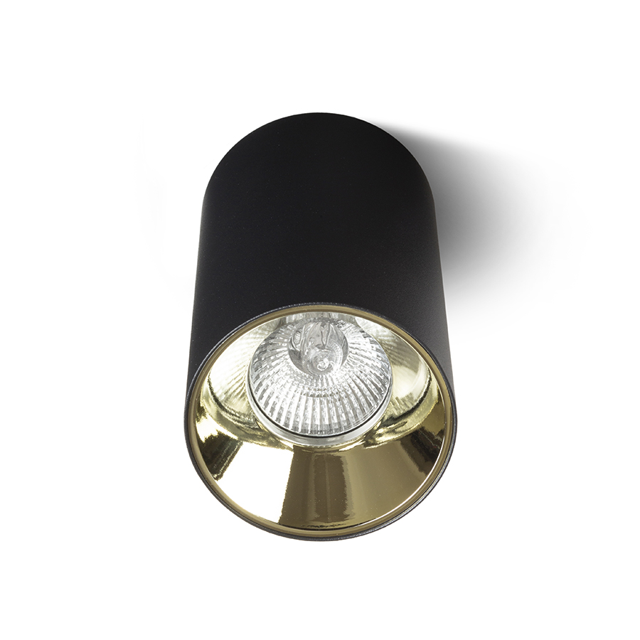 CANTO Deckenleuchten ohne Dekorationsring schwarz 230V LED GU10 8W