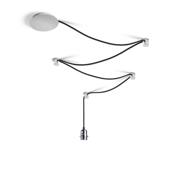 SPIDER I Hängeset schwarz Chrom 230V LED E27 15W