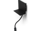 ROSTAM Wandleuchte mit USB schwarz  230V LED 2x3W  3000K