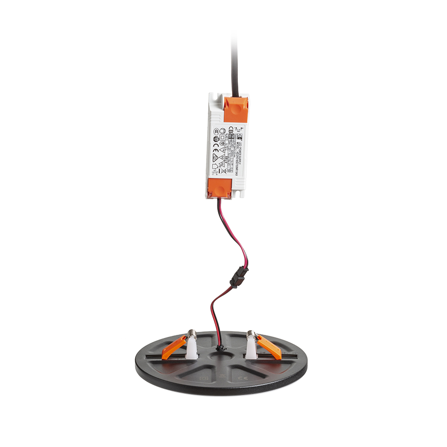 BJORK R 16 Einbauleuchte schwarz 230V LED 12W 3000K