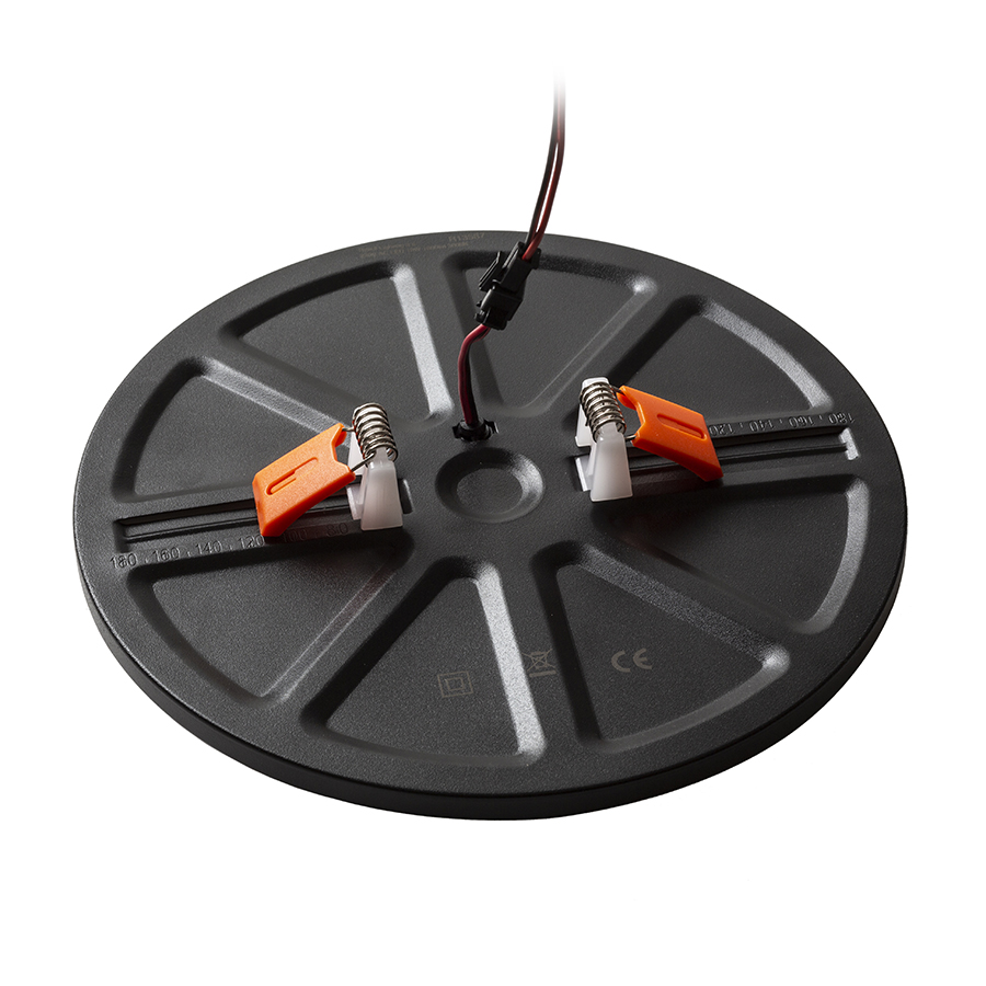 BJORK R 20 Einbauleuchte schwarz 230V LED 18W 3000K