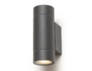 MIZZI NEW II Wandleuchte anthrazitgrau  230V LED GU10 2x8W IP65