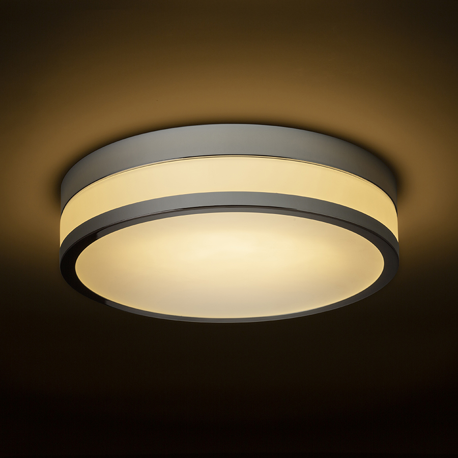CIRA LED 35 Deckenleuchte Opalglas/Chrom 230V LED 24W IP44 3000K