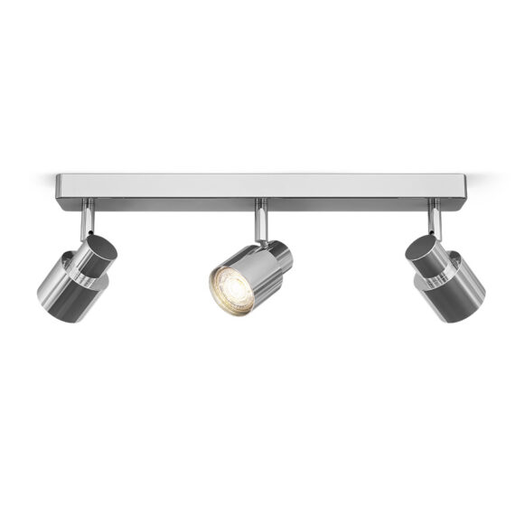 VALTO III Aufbauleuchte  Chrom 230V GU10 LED 3x5W IP44