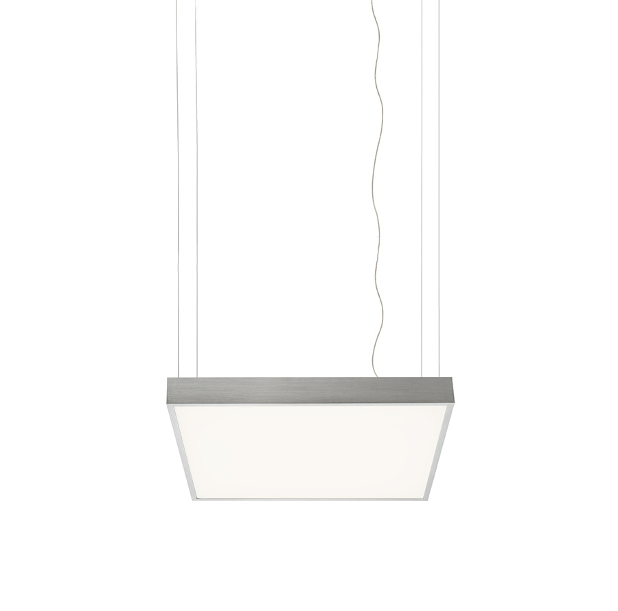STRUCTURAL LED 55x55 Pendelleuchte gebürstetes Aluminium 230V LED 48W 3000K