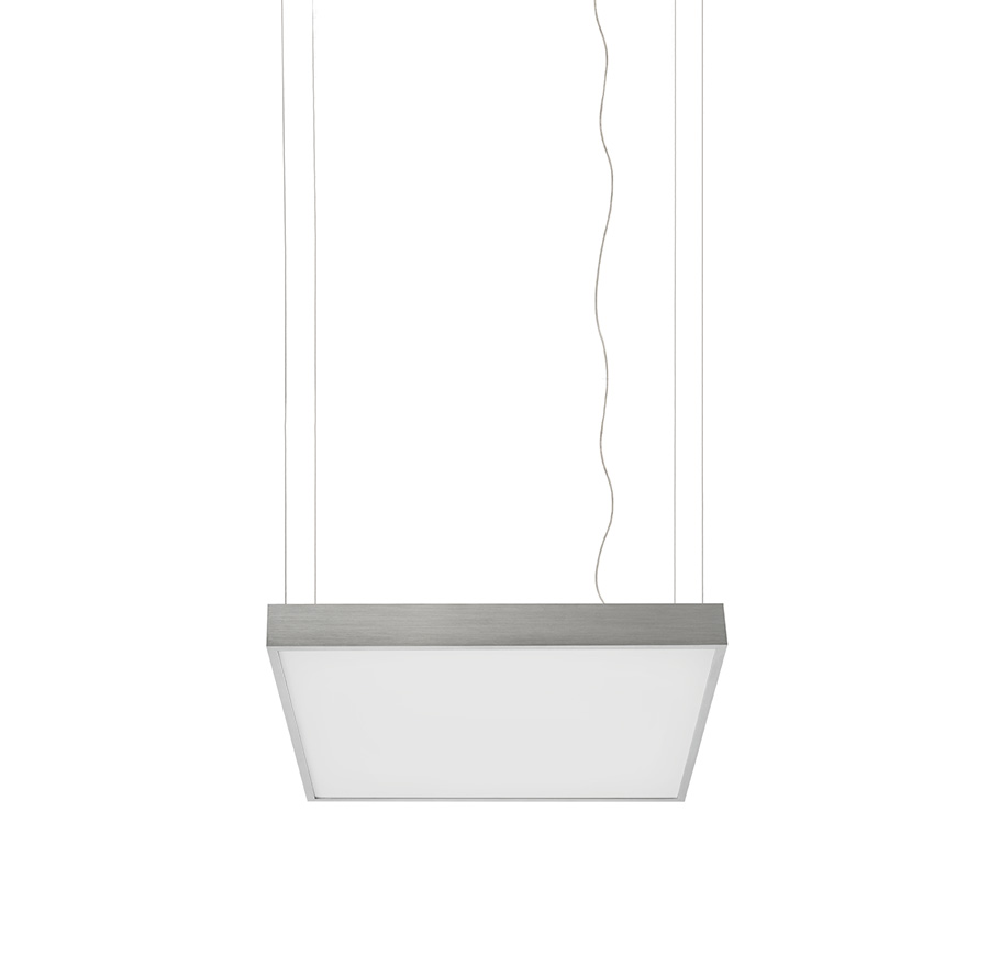 STRUCTURAL LED 55x55 Pendelleuchte gebürstetes Aluminium 230V LED 48W 3000K