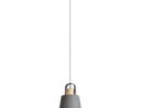 CHOUPETTE für 1-Phasen-Stromschiene schwarzgrau Textilien/Holz 230V LED E27 11W