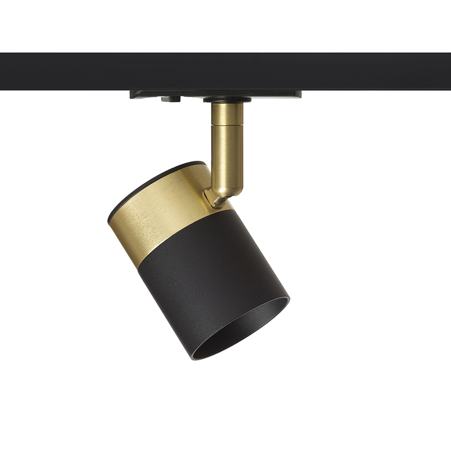 LALA für 1-Phasen-Stromschiene schwarz Messing 230V LED GU10 9W
