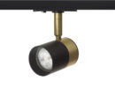 LALA für 1-Phasen-Stromschiene schwarz Messing 230V LED GU10 9W