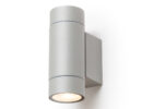 MIZZI NEW II Wandleuchte silbergrau  230V LED GU10 2x8W IP65