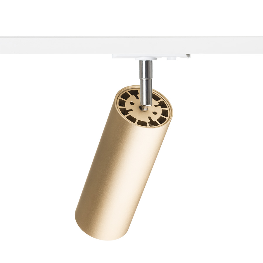 MAVRO DIMM für 1-Phasen-Stromschiene goldgelb 230V LED 12W 38° 3000K