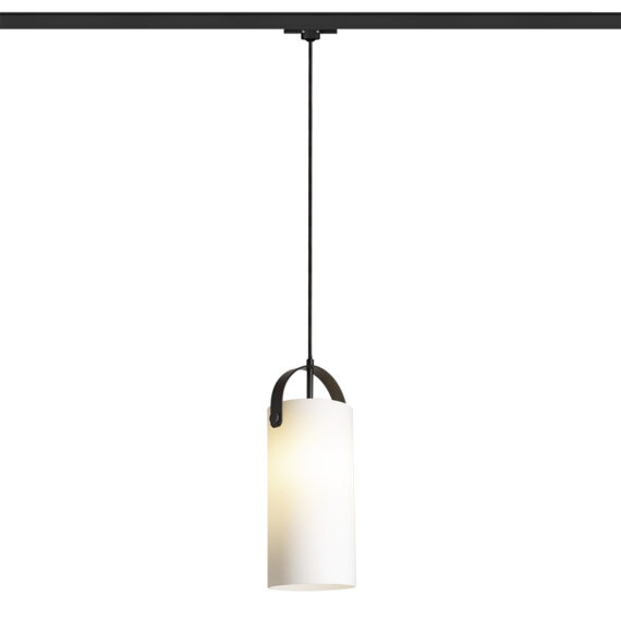 JULIETTA 31 für 3-Phasen-Stromschiene  Opalglas/schwarz 230V LED E27 15W