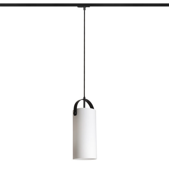 JULIETTA 31 für 1-Phasen-Stromschiene  Opalglas/schwarz 230V LED E27 15W