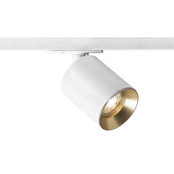 DARIO für 1-Phasen-Stromschiene Gebürstes Messing 230V LED GU10 9W