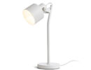 CELEIA Tischleuchte matt weiß Mattnickel 230V LED E27 11W