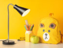 ANIKA Tischleuchte matt schwarz Mattnickel 230V LED E27 15W