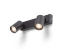 DUDE II Aufbauleuchte schwarz 230V LED GU10 2x9W