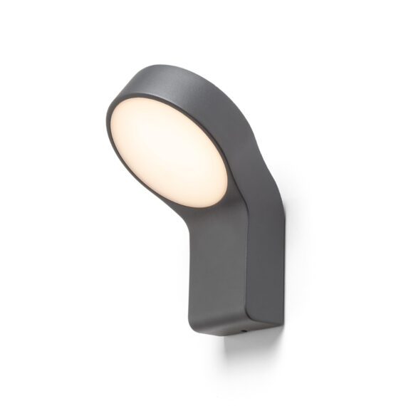 ELIA Wandleuchte anthrazitgrau  230V LED 9W IP44  3000K