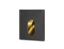 MEMPHIS SQ Wandeinbauleuchte schwarz 230V LED 3W 60° 3000K
