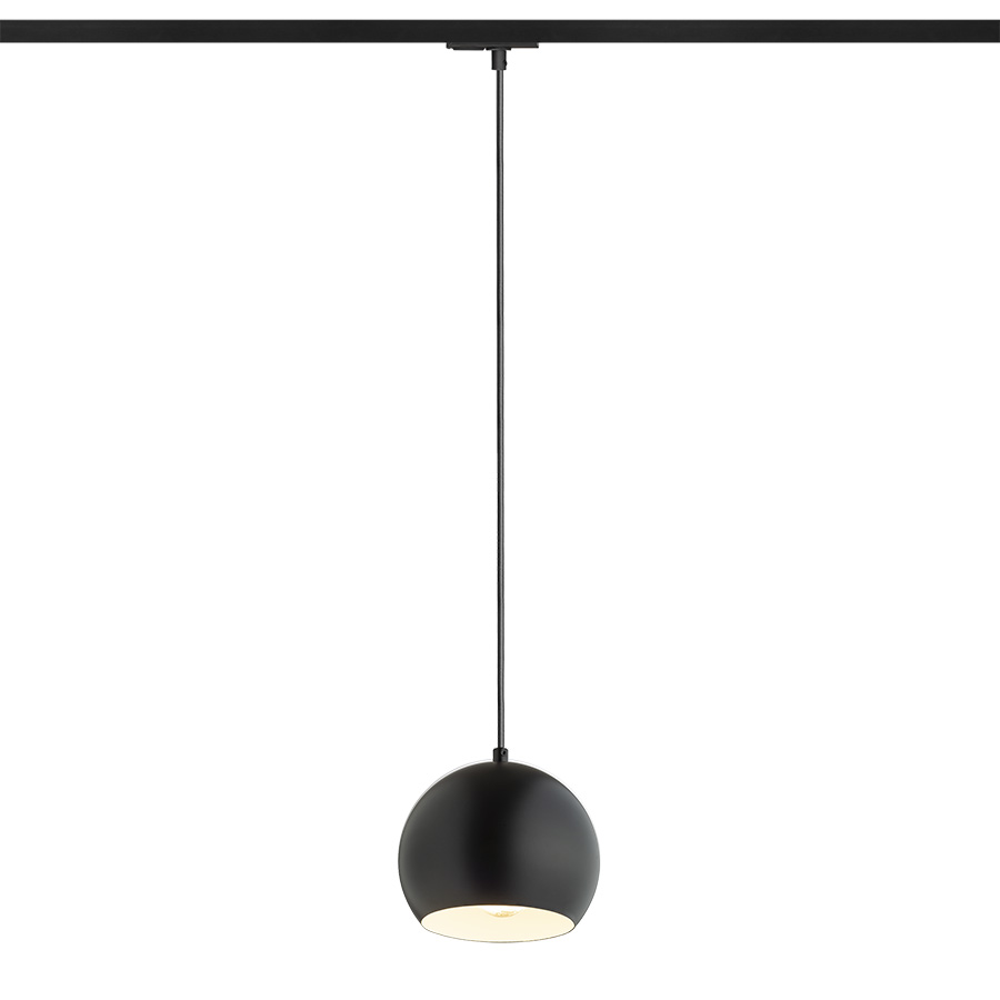 AGNETA für 1-Phasen-Stromschiene Pendelleuchte schwarz 230V LED E27 11W