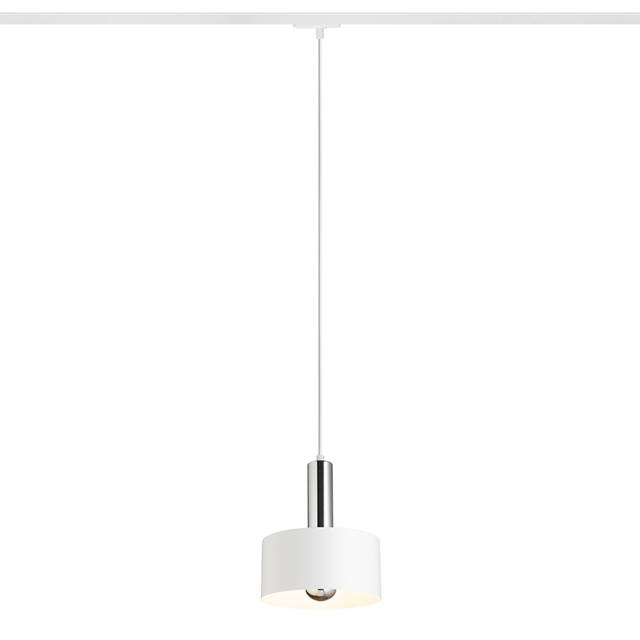 GIULIA 20 für 1-Phasen-Stromschiene weiß Chrom 230V LED E27 15W