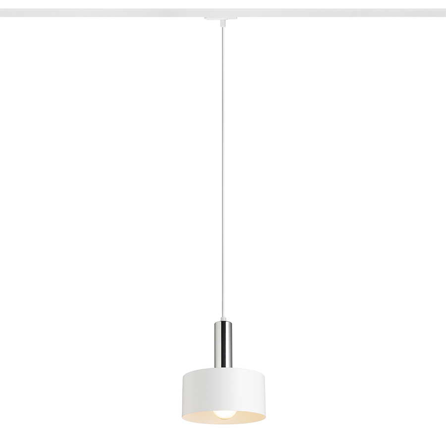 GIULIA 20 für 1-Phasen-Stromschiene weiß Chrom 230V LED E27 15W