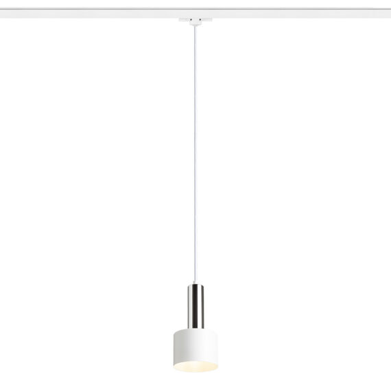 GIULIA 12 für 3-Phasen-Stromschiene weiß Chrom 230V LED E27 11W