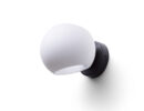 SOLARIS Aufbauleuchte Milchglas/schwarz 230V LED E14 7W