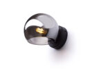 SOLARIS Aufbauleuchte Rauchglas/schwarz 230V LED E14 7W